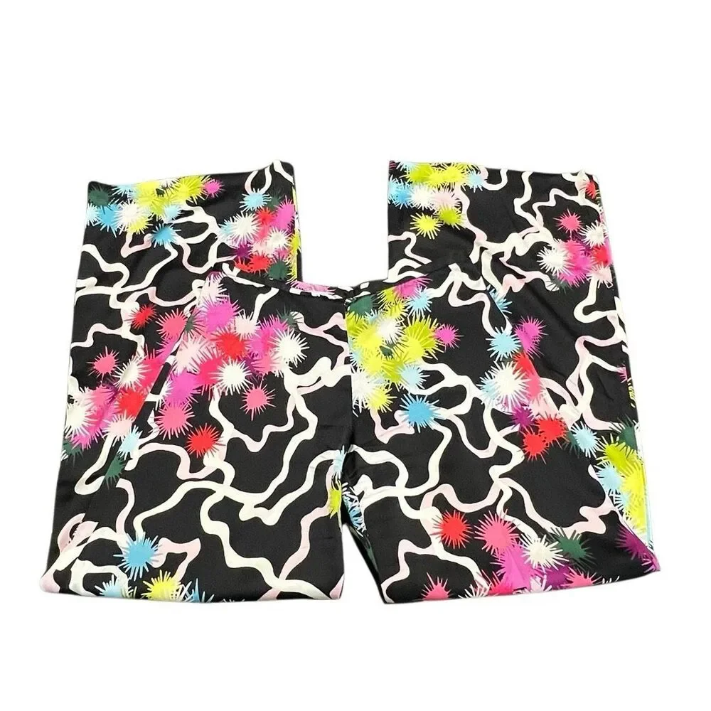 Trina Turk Women's Psychedelic Print Silk Blend Wide-Leg Pants Multicolor Size 2